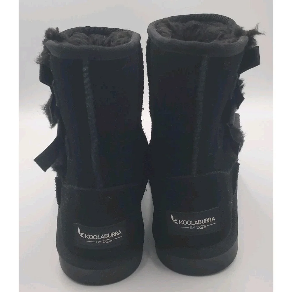 KOOLABURRA BY‎ UGG/ KIDS Victoria Short 1019372 Black SIZE 1 Boots